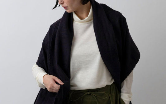 MITTAN / 毛布2 小 紺茶 SC-19 / unisex