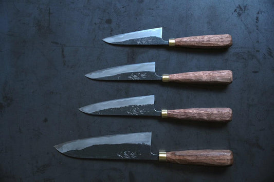 黒打ちペティナイフ 130mm 赤畠大徳