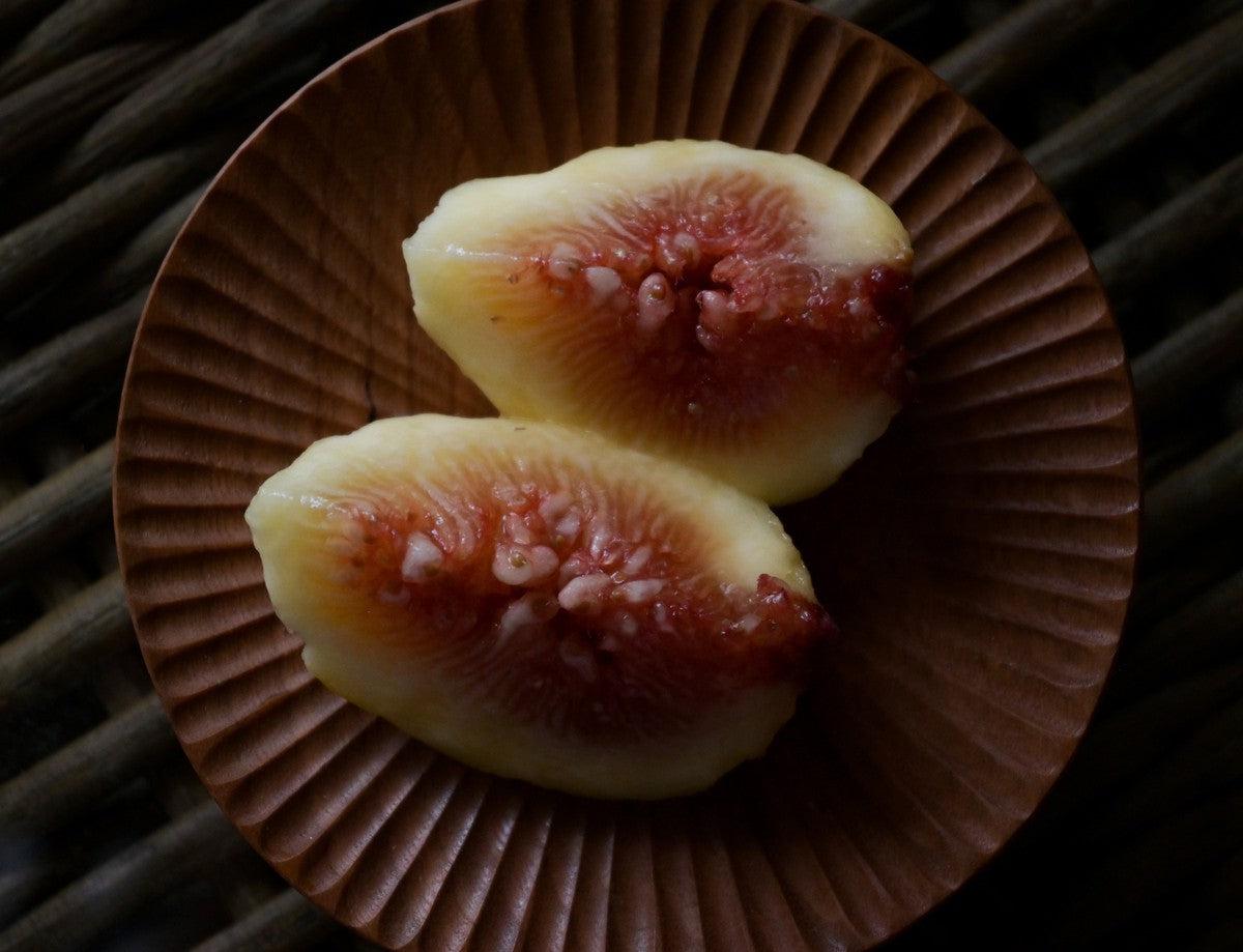 ハツリ小皿 クリ|オイル・蜜蝋仕上げ