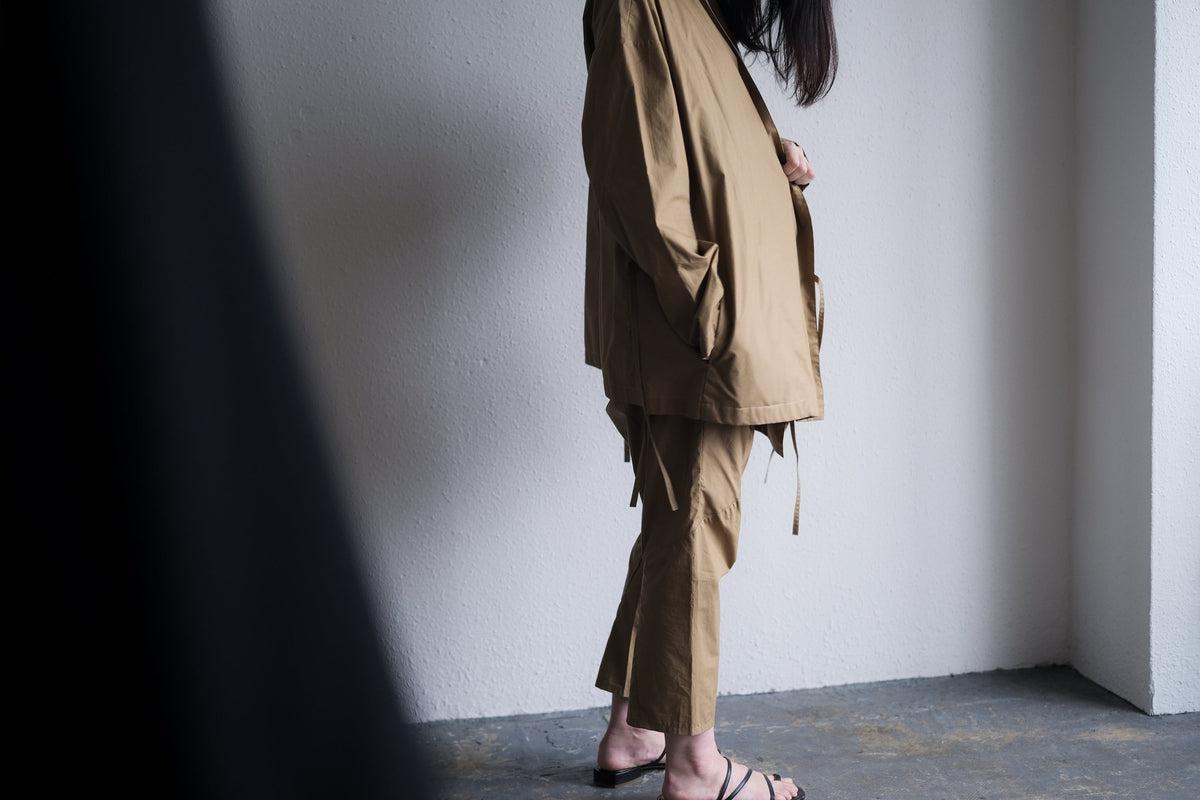 きるもの|もんぺパンツ|タイプライター|ベージュ|unisex freesize