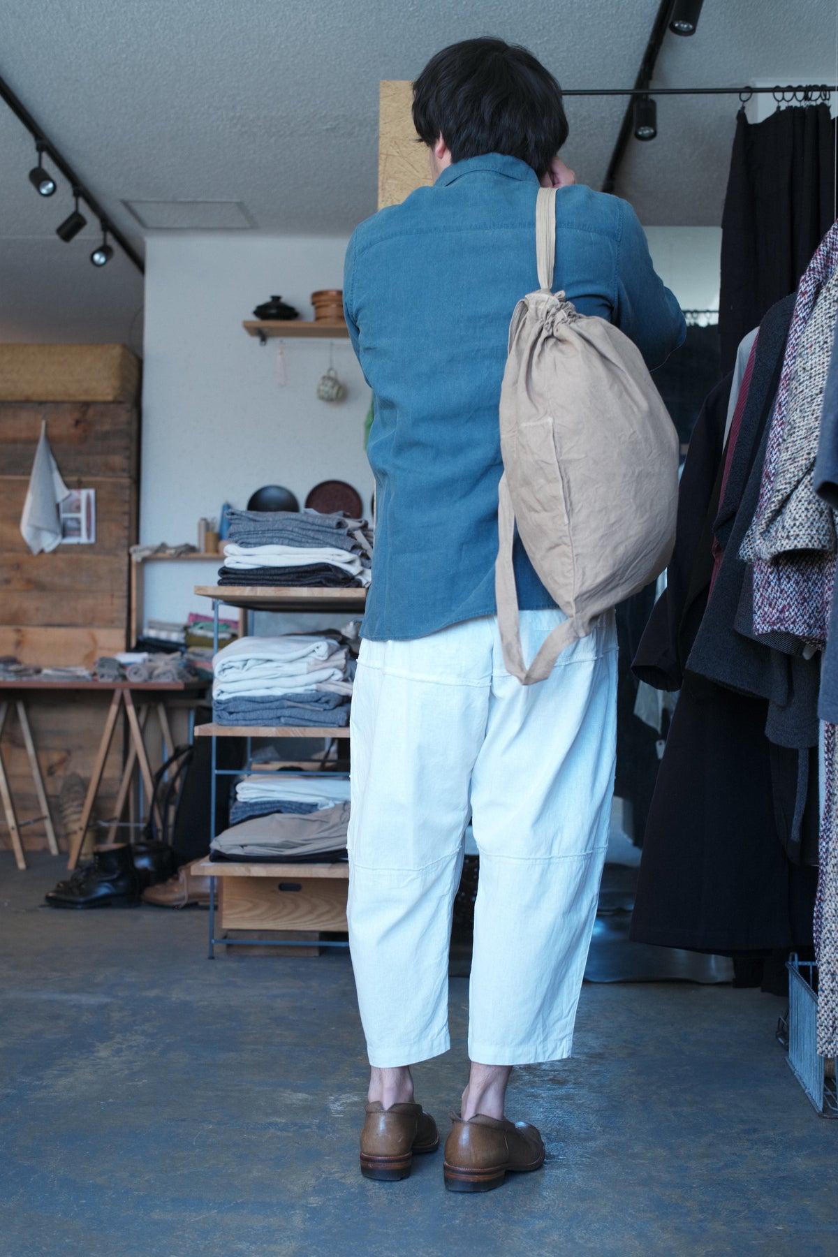 MITTAN / 竹パンツ ベンガラ白 PT-115B / unisex