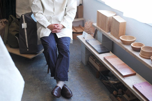 MITTAN / カディワイドシャツ ベンガラ白 SH-17B / unisex