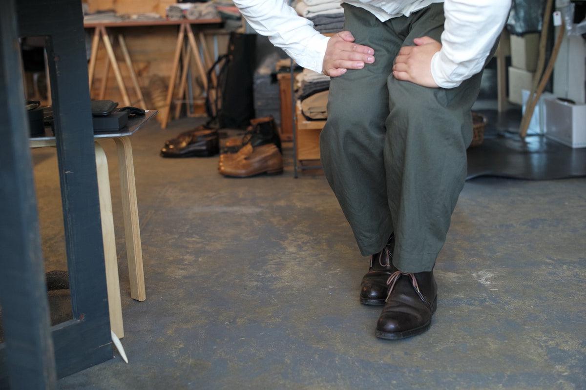 木間服装製作 pants cotton khaki|unisex freesize