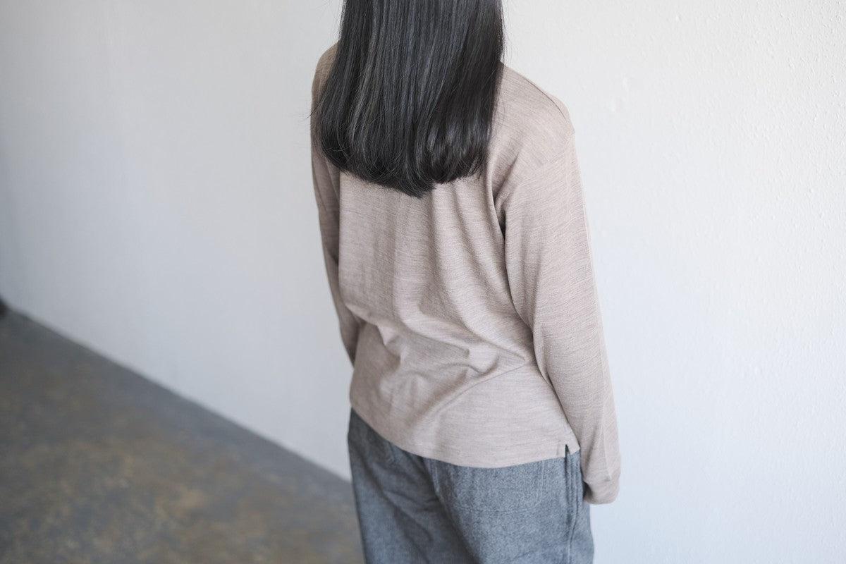 HANDROOM ウォッシャブルウールハイネック beige|unisex|3size