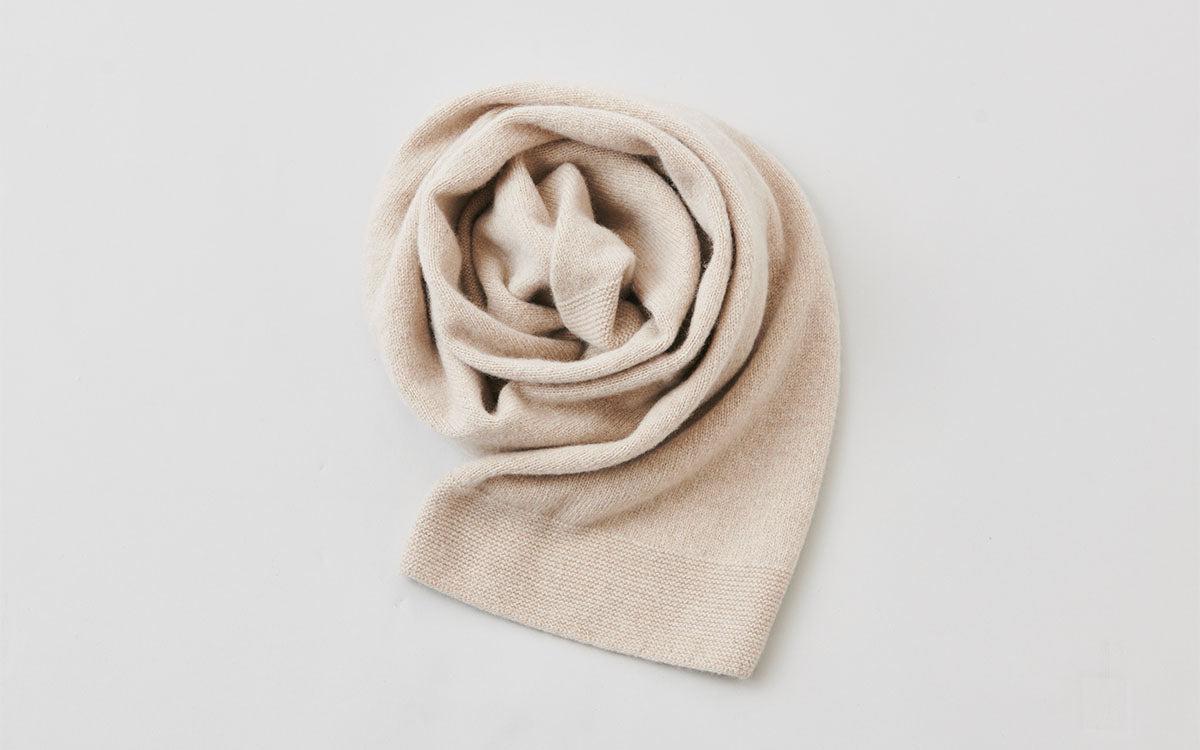 enrica cashmere sable muffler|navy