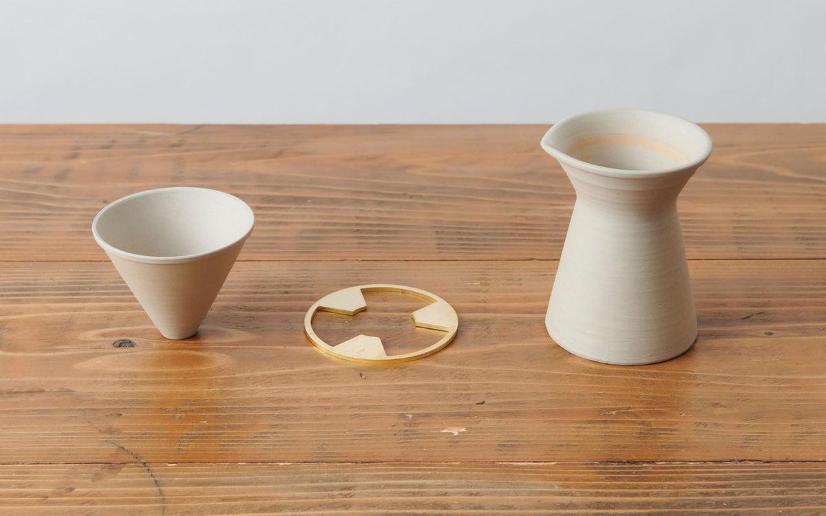 コーヒードリッパー 白練 焼締め