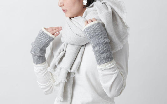 MITTAN / 手甲 白灰 KNA-03 / unisex