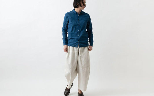 MITTAN / 竹パンツ ベンガラ白 PT-115B / unisex