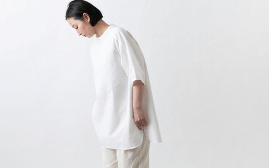 MITTAN / 竹プルオーバー 白 SH-89 / unisex