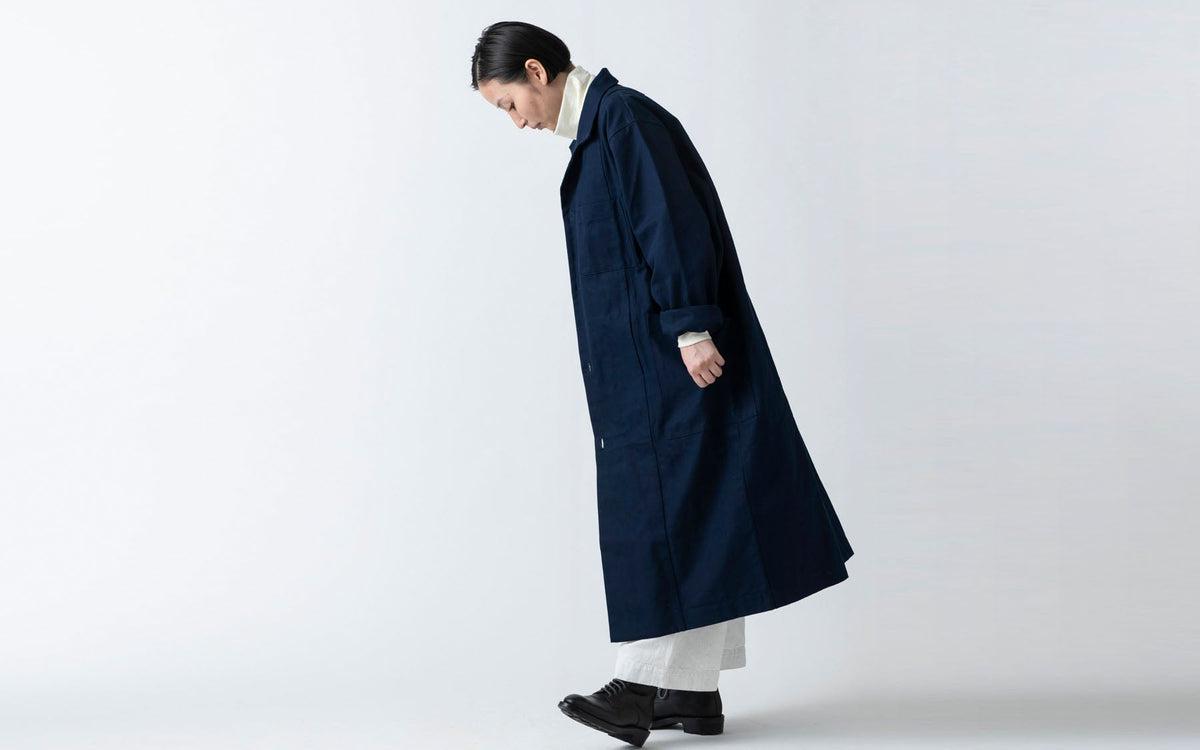 木間服装製作 coat コットン帆布 black|unisex freesize