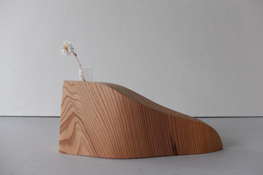 屋久杉の一輪挿し(Q)