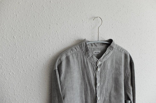 MITTAN / 大麻シャツ 高密度 SH-57B 松煙 / unisex