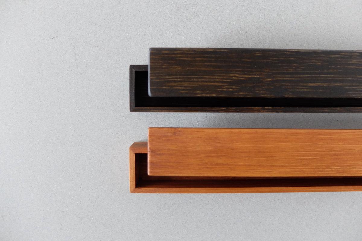 箸箱 寄竹 拭き漆|黒漆