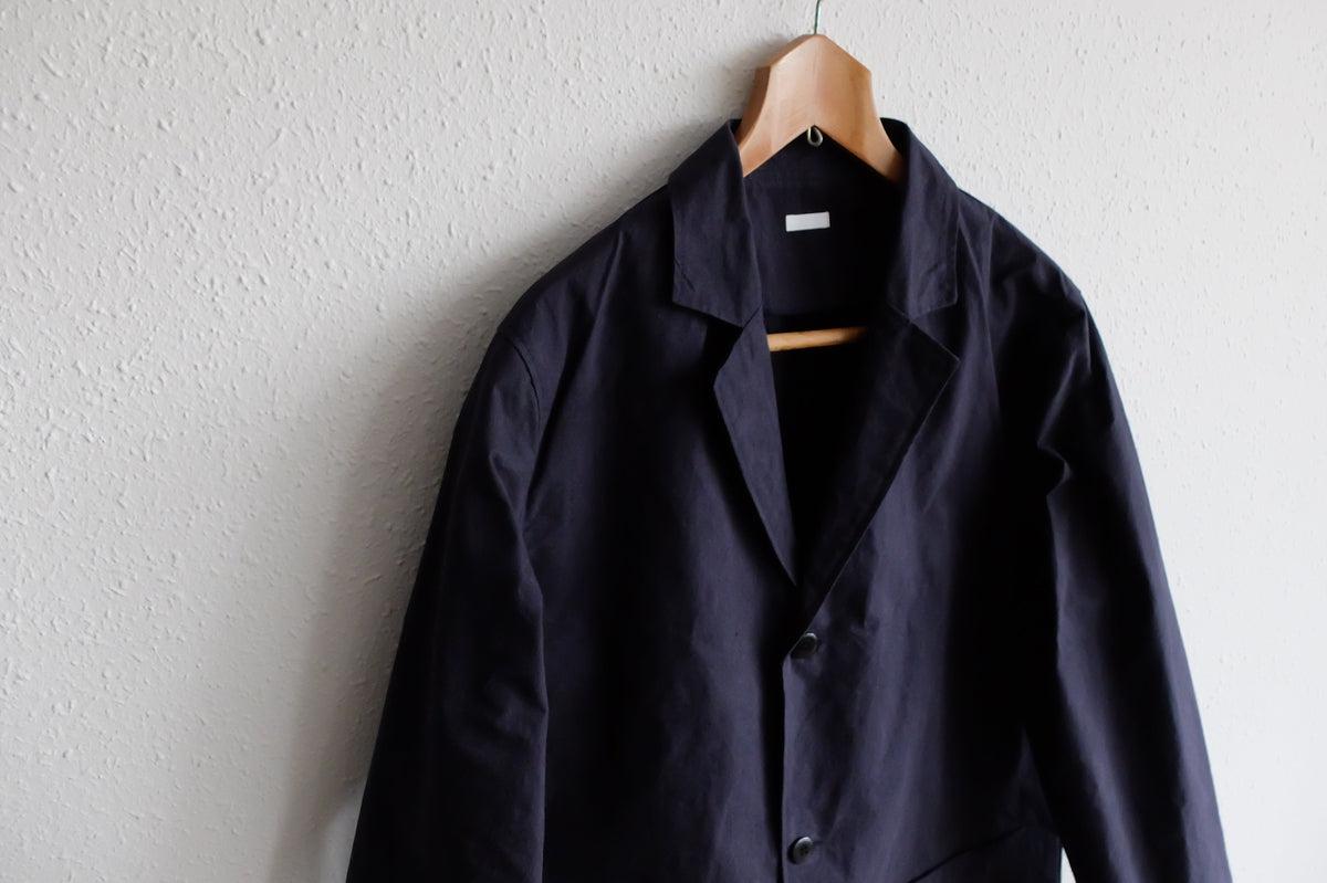 バフクロス オーバーサイズジャケット ブラックネイビー｜unisex 3 
