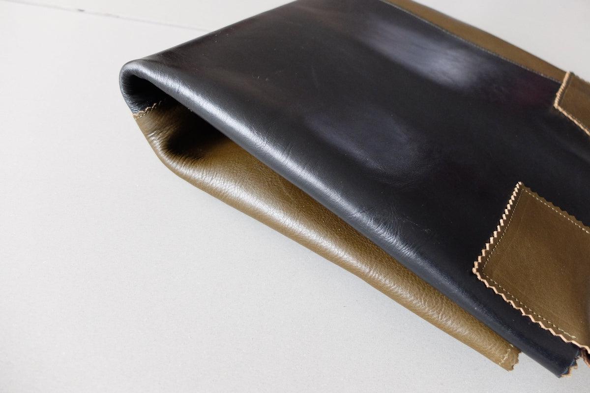 ビッグレザートートバッグ パッチワーク(A)