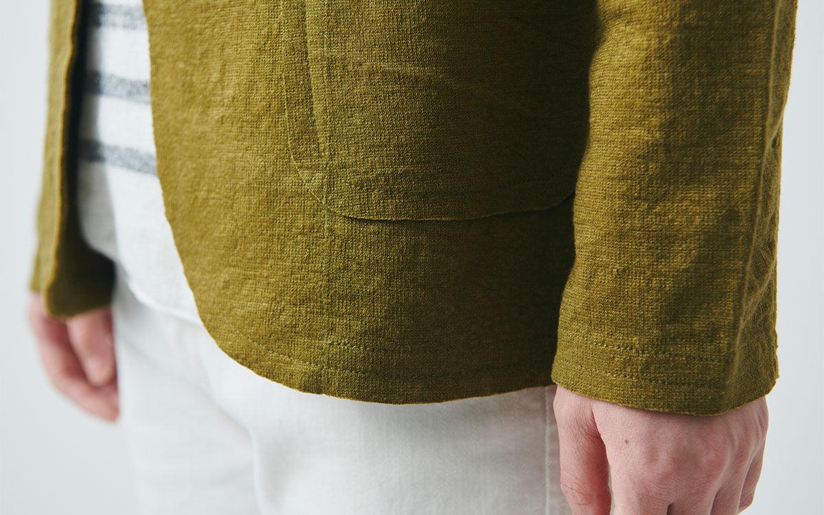 リネンニット ジャケット|レディース|ライトグレー