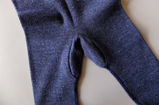 リネンニットレギンス マチ付き|TOPダークネイビー|2 size