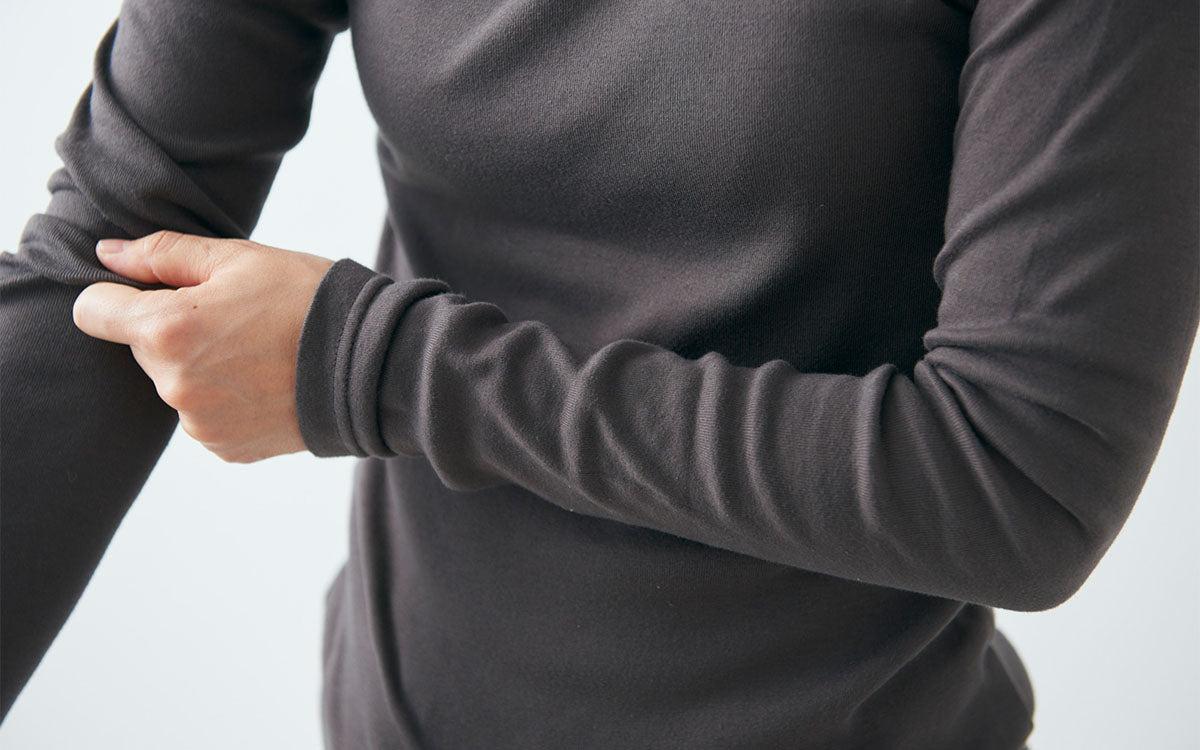 yohaku 5本針長袖カットソー|ホワイト|レディース