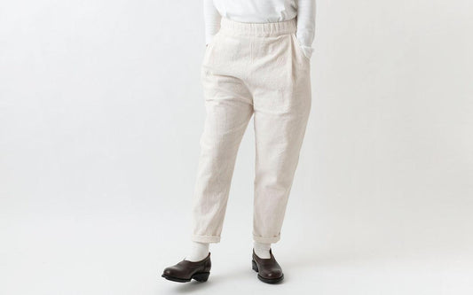 yohaku 備後節織パンツ|生成り|unisex3size