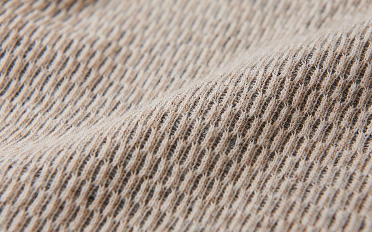 yohaku 茶綿サーマル長袖|チャコール|unisex4size