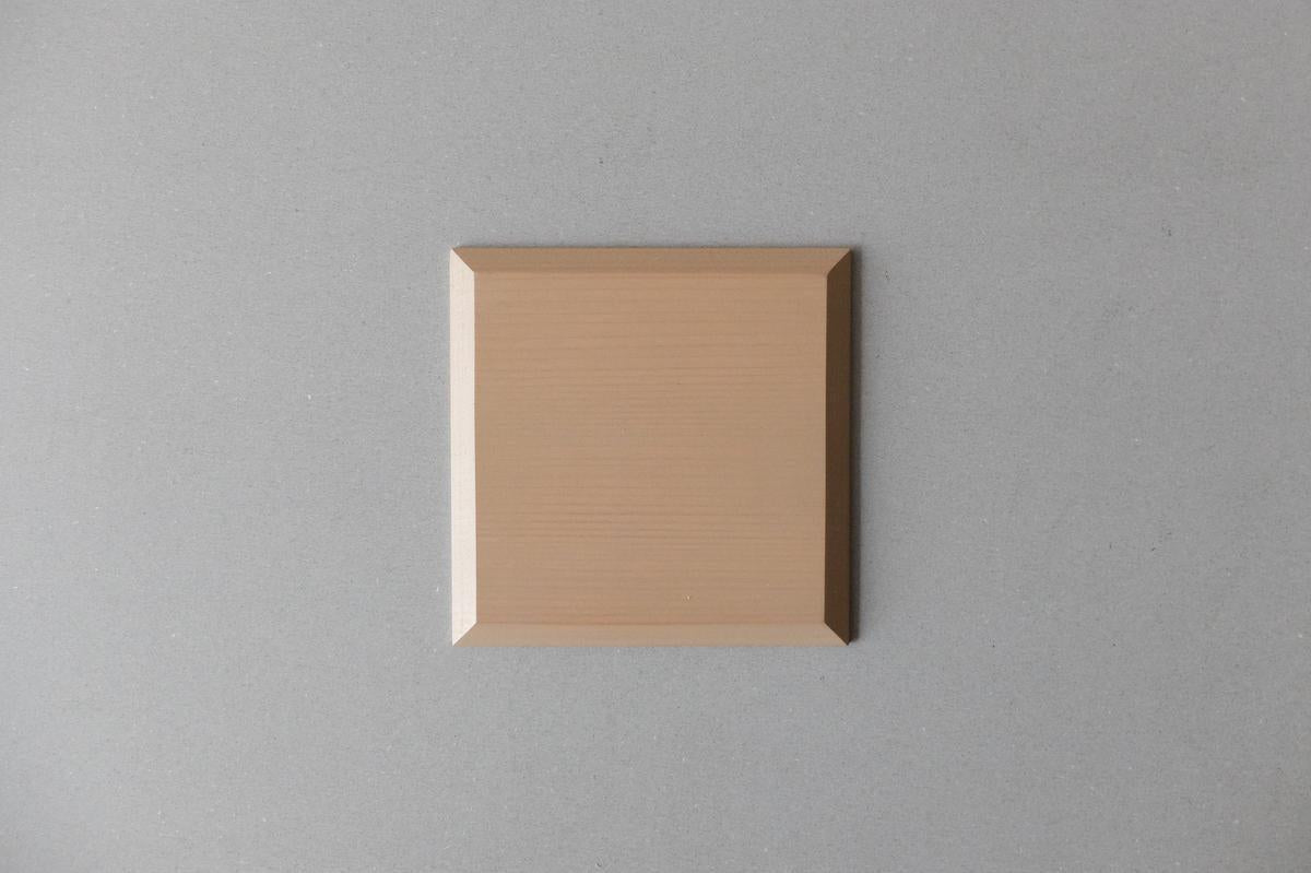 一閑張 杉 角小皿 ＜白・黒＞