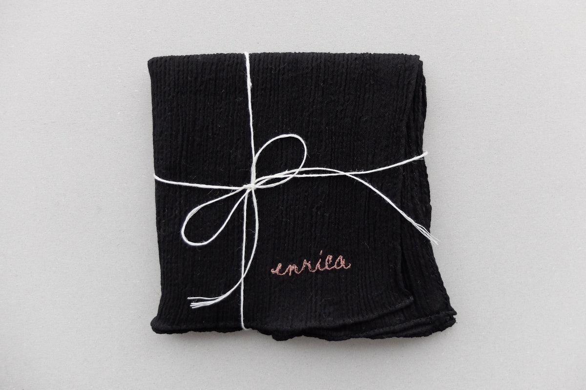 enrica handkerchief L / コードレーン black