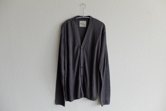 リネンニットカーディガン|メンズ|グレー