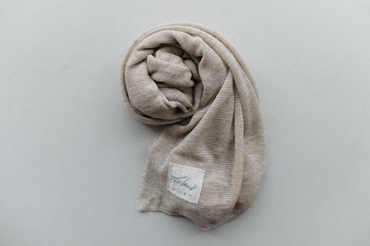リネンニットストール|ナチュラル