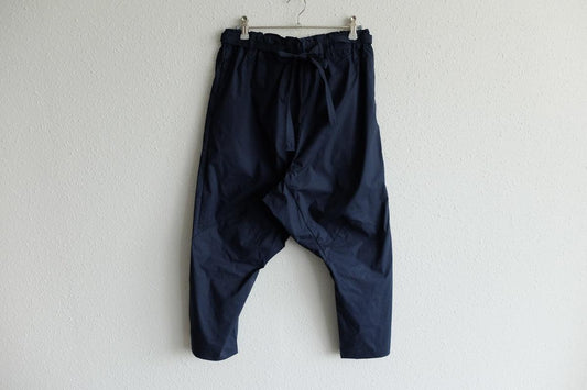 きるもの|もんぺパンツ|タイプライターストレッチ|紺|unisex freesize