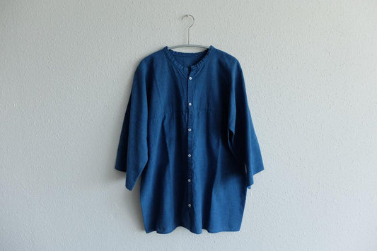 MITTAN / 半袖カディシャツ 藍 SH-90C / unisex