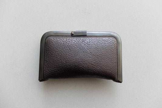 card case <熊革鉄媒染>