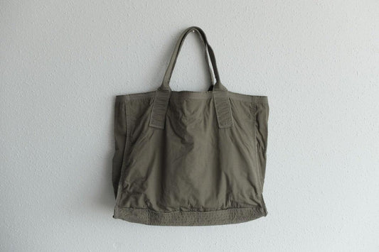 MITTAN / 綿麻ウェザーレイヤードバッグ大 灰 BA-19