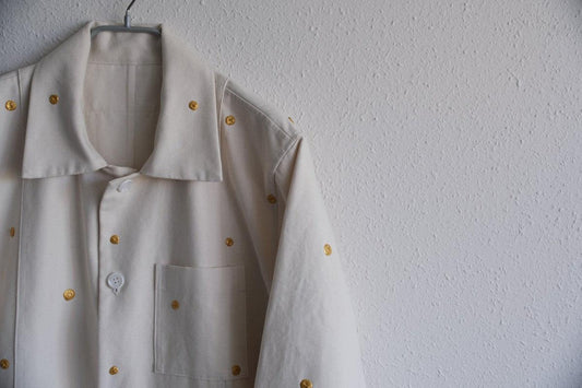 木間服装製作 coat コットン帆布ドット 各色|unisex freesize