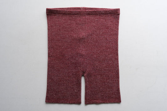 リネンウール腹巻きパンツ|エンジ