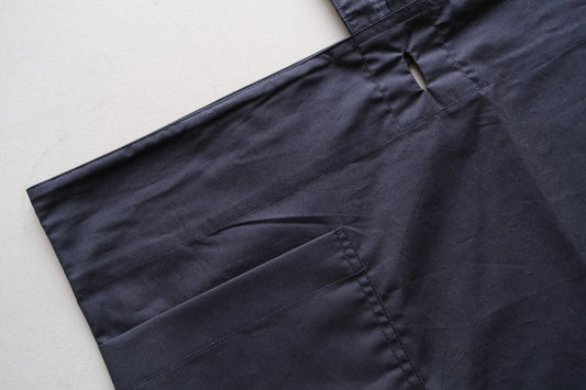 きるもの|袈裟エプロン|コットンタイプライター|ダークネイビー|unisex freesize