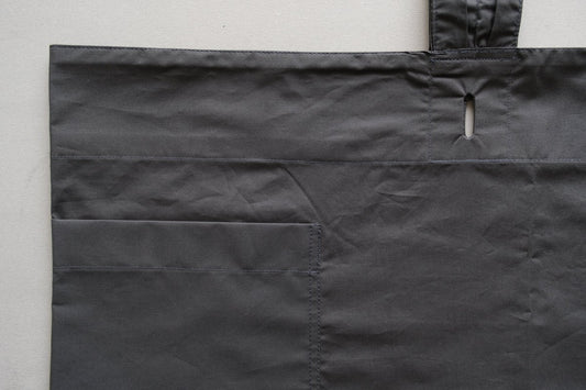 きるもの|袈裟エプロン|コットンタイプライター|ダークグレー|unisex freesize