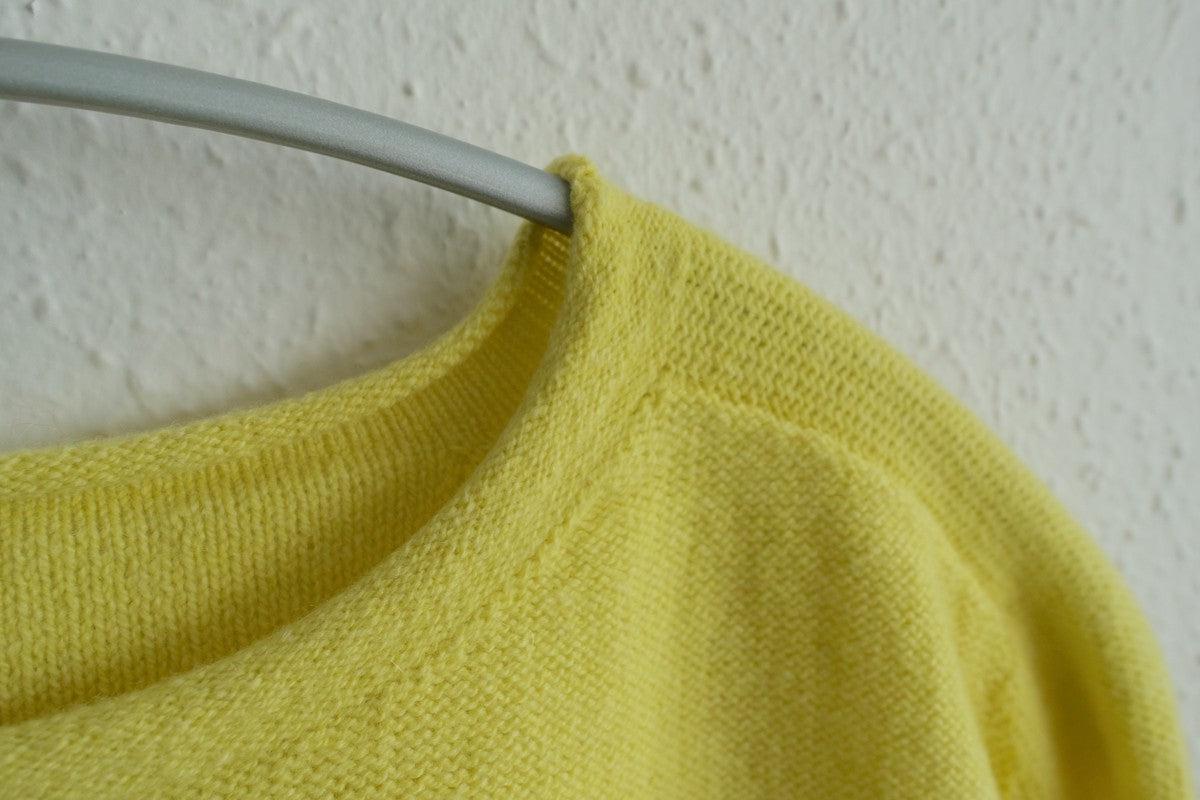 enrica cashmere sable knit｜lemon