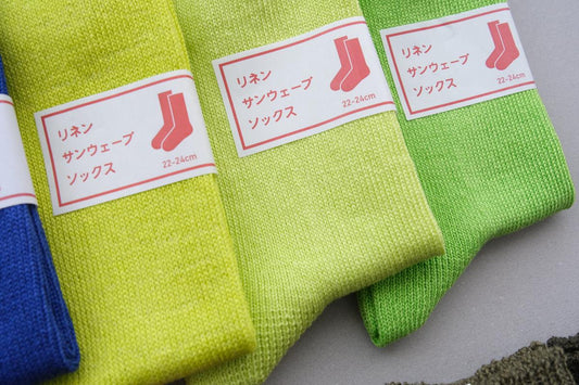 リネンニットソックス｜22-24cm｜各色