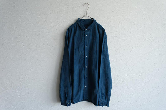 MITTAN / カディシャツ 藍×胡桃(補強)SH-81CH / unisex