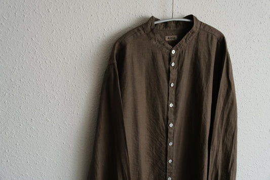 MITTAN / 大麻ロングシャツ 胡桃(濃)SH-133DC / unisex