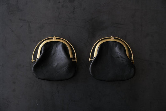 coin case <鹿革 黒 / 滋賀-10>