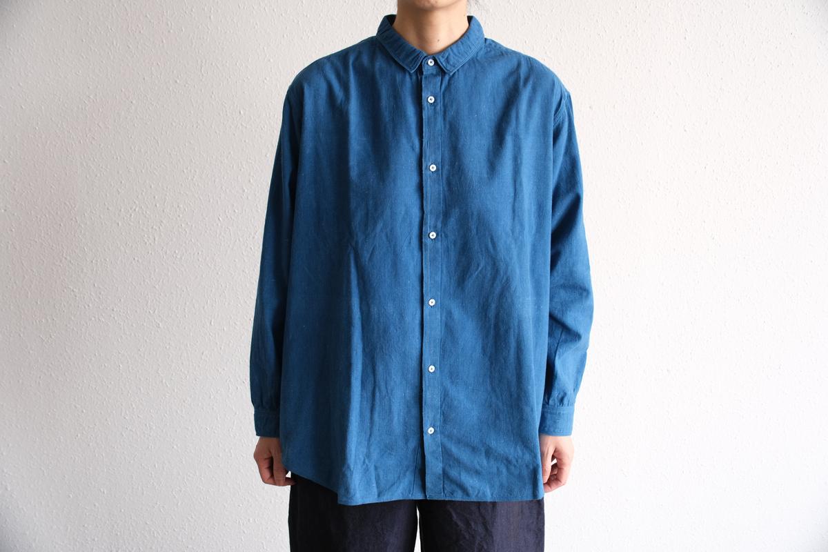 MITTAN / カディシャツ大 藍 SH-101C / unisex – PINT_MN