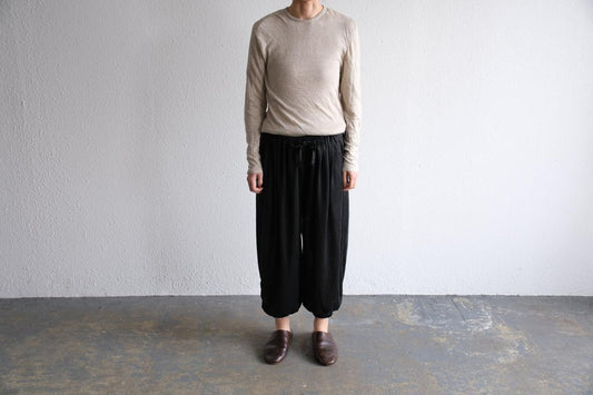 enrica linenknit slitpants|beige