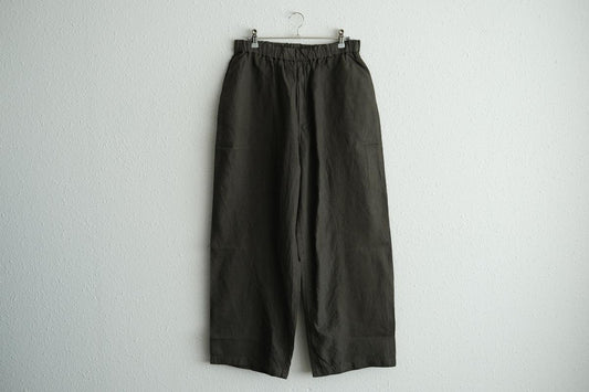 MITTAN / 大麻ワイドパンツ 高密度 蓬(濃) PT-111DC / unisex