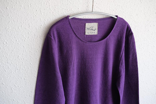 リネンコットンアンダーウェア7分袖|レディース|サルビア