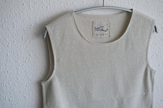 リネンコットンアンダーウェア ノースリーブ|レディース|グリーシェル