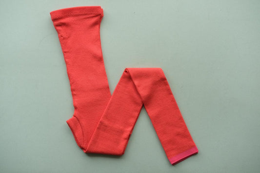 リネンニットレギンス マチ付き|ポピーレッド|2 size