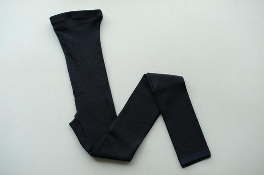 リネンニットレギンス マチ付き|ネイビー|2 size