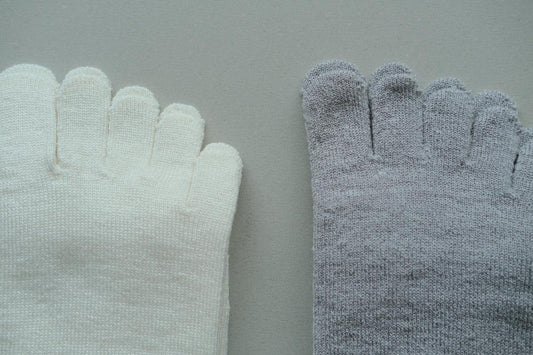 リネンキュプラ 5本指ソックス|25-27cm|3色