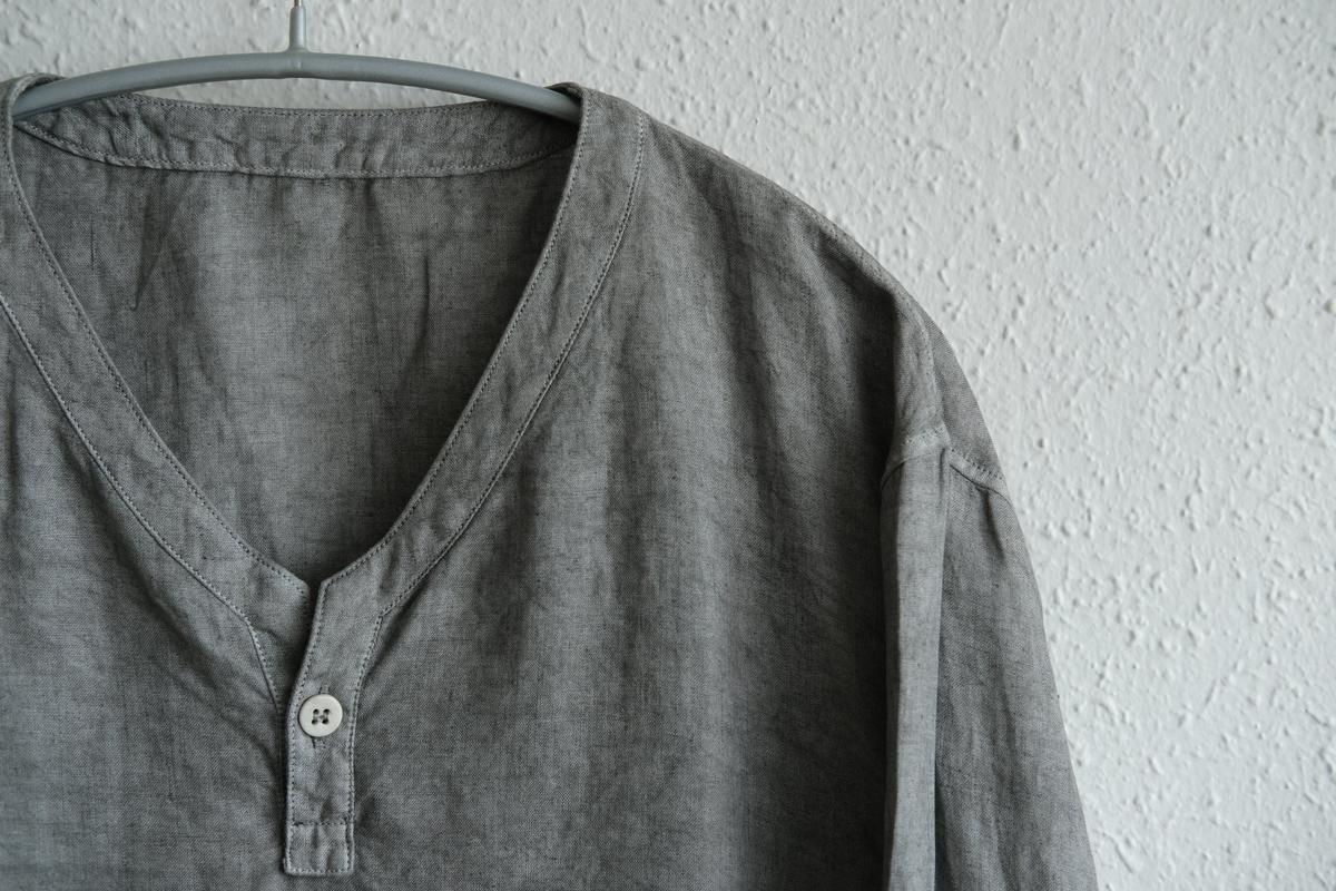 MITTAN / 大麻長袖プルオーバー 松煙 SH-126B / unisex